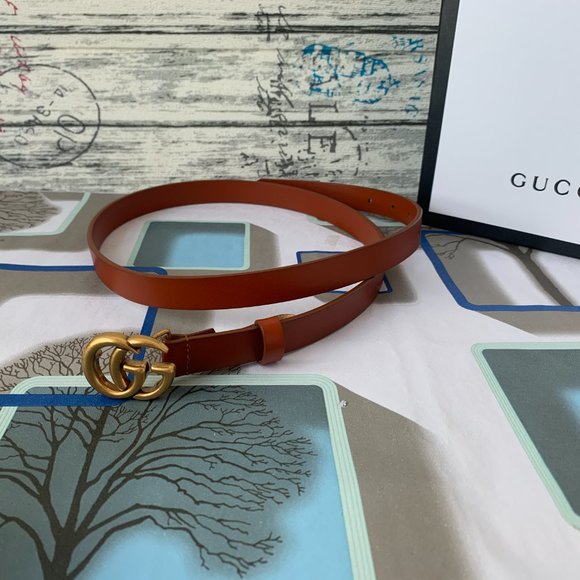 A Double G buckle belt made in our unfinished fade main image 7